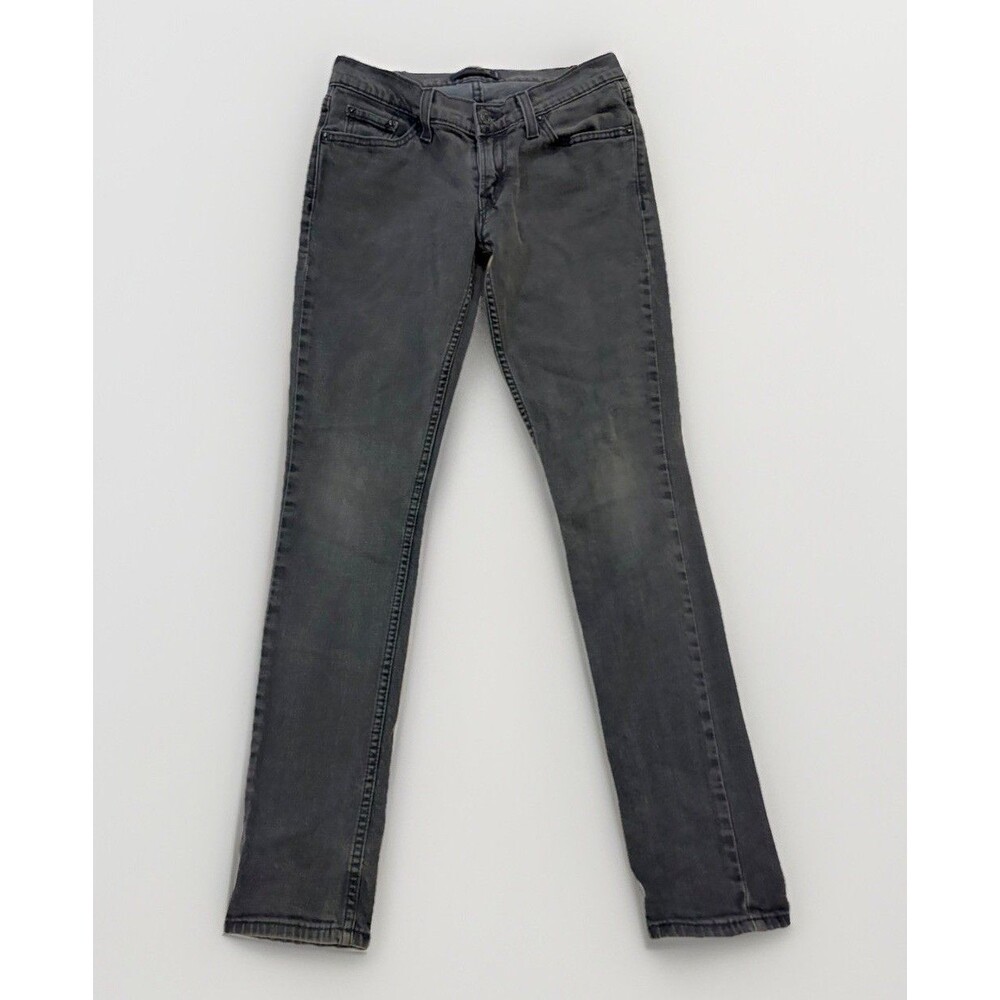 Levi's 524 Women's Junior Size 5 Medium Black Acid Wash too superlow Jeans